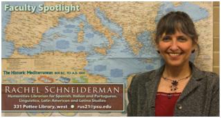 Rachel Schneiderman, Humanities Librarian at Penn State University Libraries