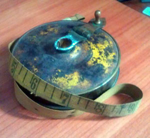 Penny’s old, dented cloth tape measure that means so much.