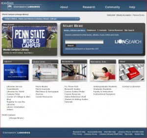 World Campus Library Homepage