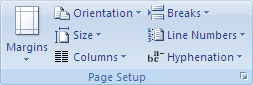 MS Word 2010 - Page Setup