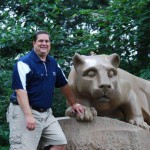 William Wells at the Nittany Lion Shrine