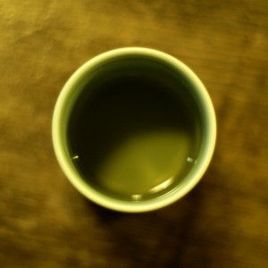 green tea on table
