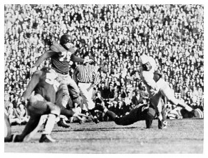 Wally Triplett at the 1948 Cotton Bowl (Courtesy of the Penn State University Archives)