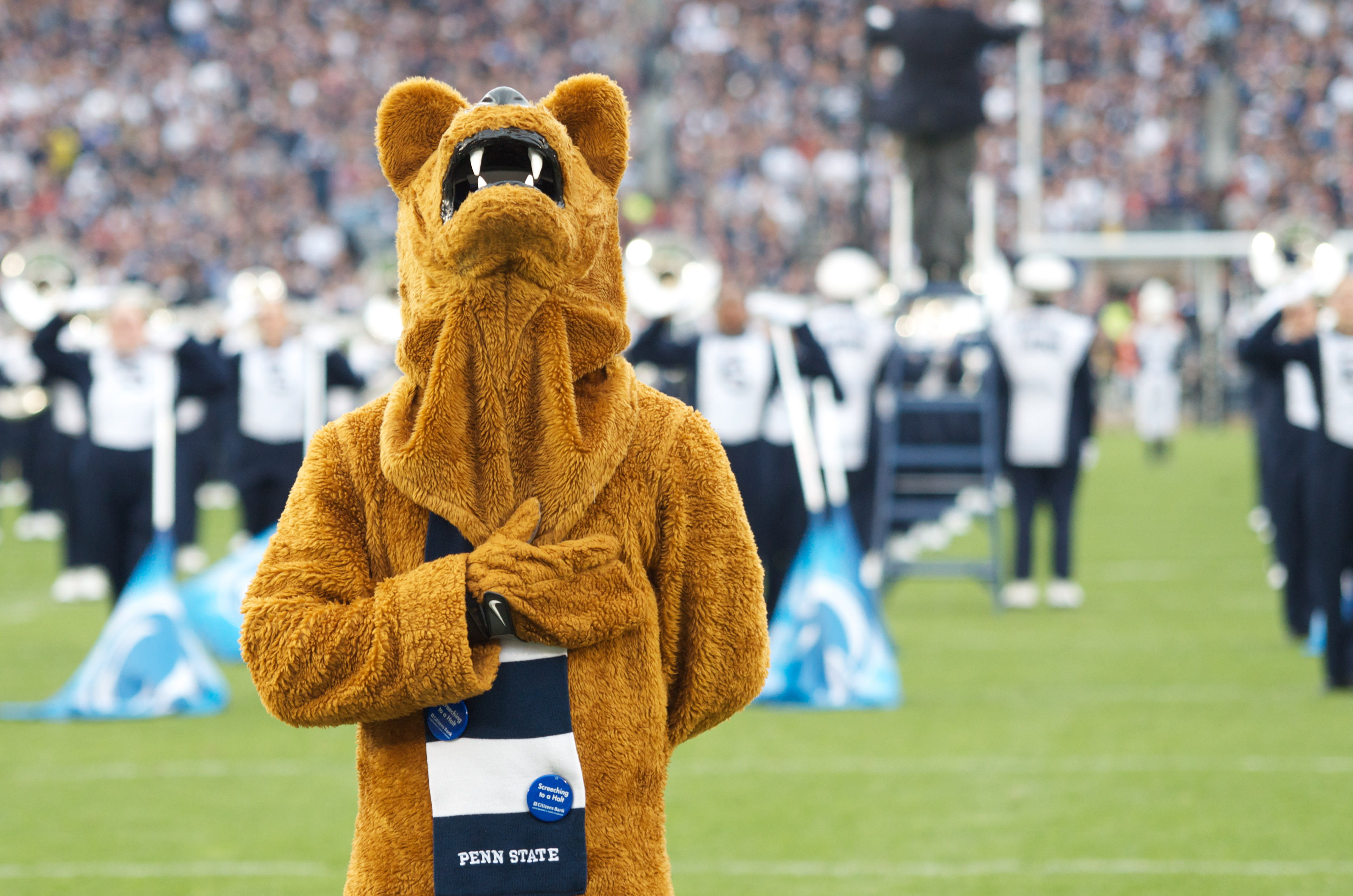 The Nittany Lion at All-University Day. Photo by Eric Weiss.