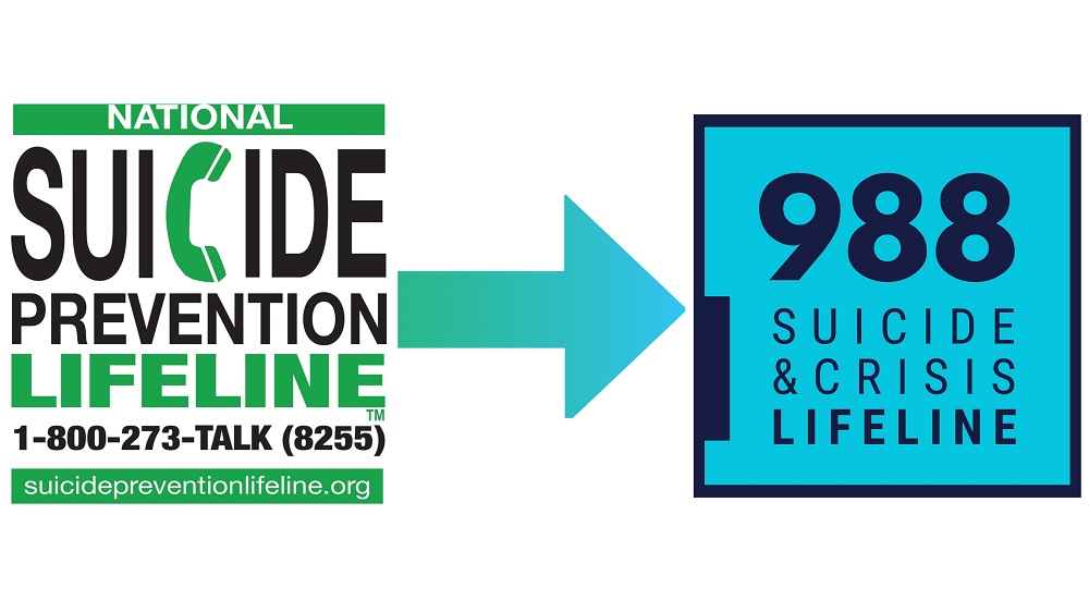 New 988 number for Suicide Prevention Lifeline 